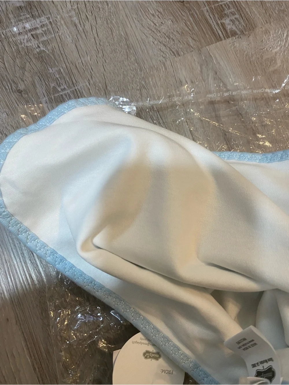 Mud Pie Cotton Baby Arrival Blanket Receiving Blanket Blue Stars